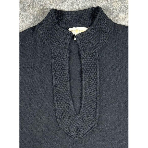 Tory Burch Lizzie Tunic Cashmere Sweater Women’s Small Black Pullover Comfort - Picture 3 of 7